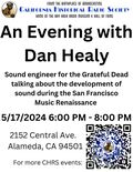 Flier for Evening with Dan Healy