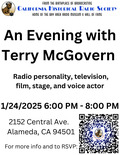 Flier for An Evening with Terry McGovern