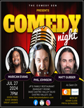Flier for Comedy Night